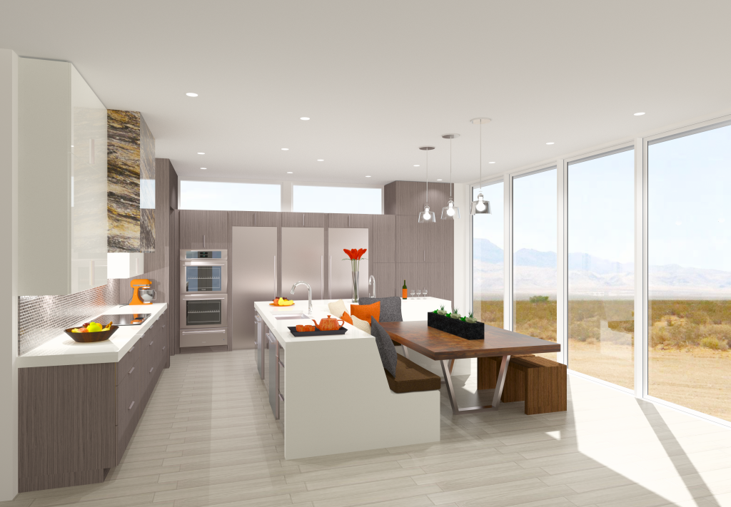 Modern Kitchen design with breakfast nook