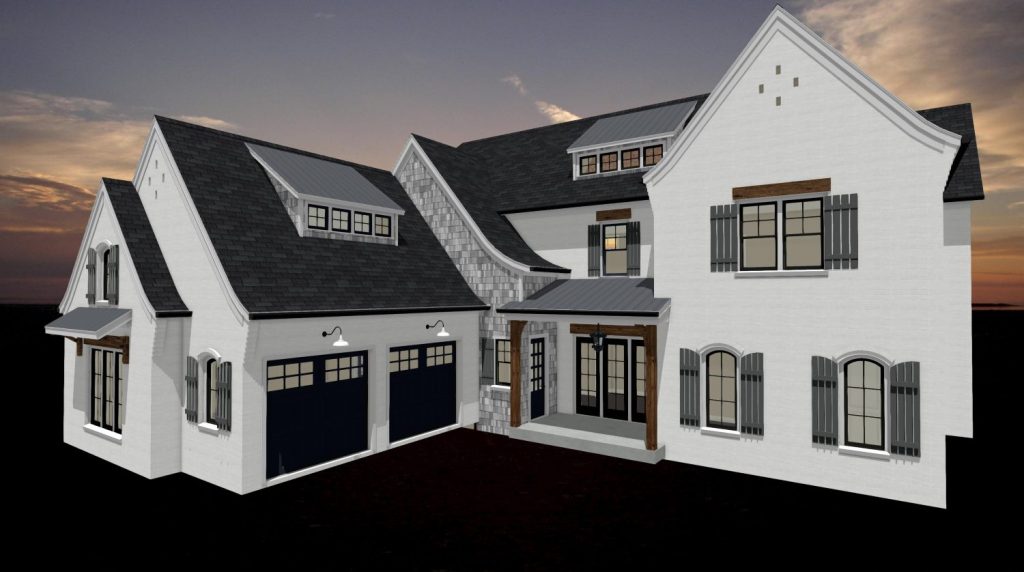 3D rendering of a home design created within Chief Architect software.