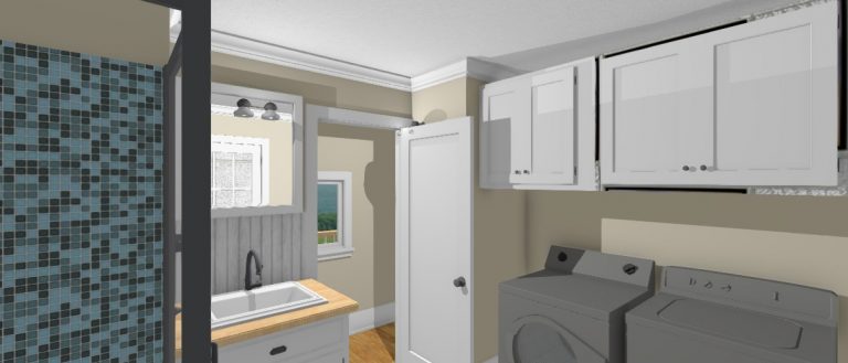 Converting an Unfinished Space into a Beautiful Laundry/Bathroom ...