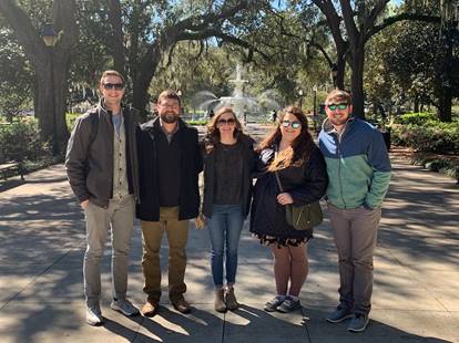 Team photo of the designers at Lake + Land Studio, LLC. 