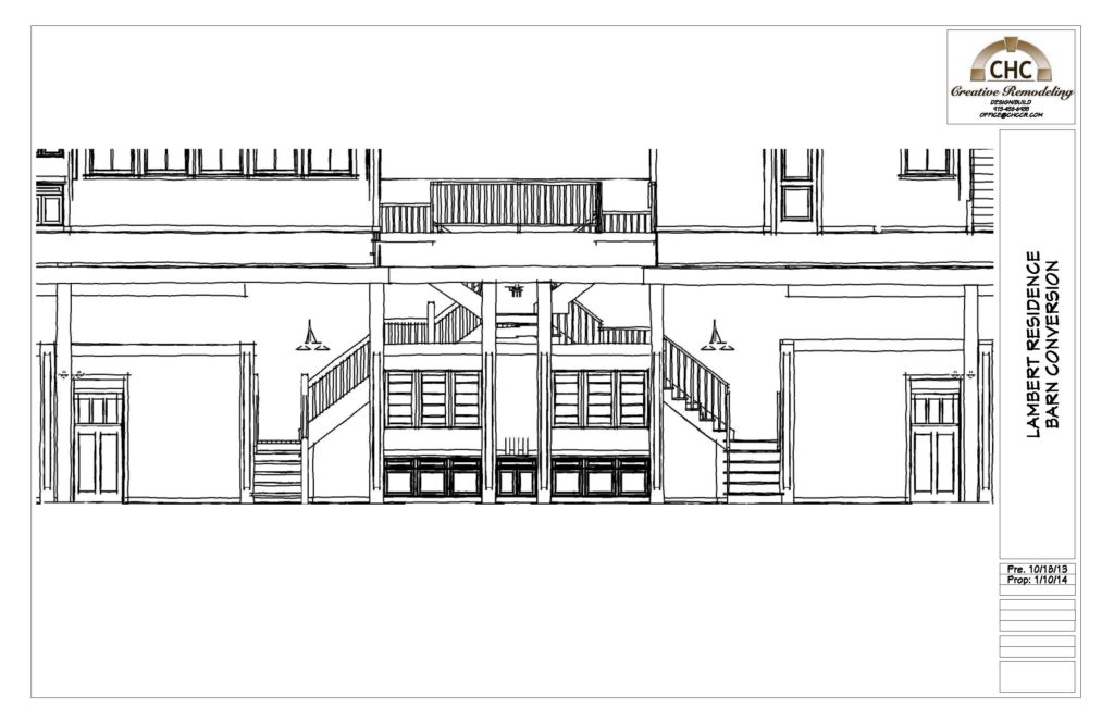 Kevin's preliminary design rendering using the Line Drawing pencil sketch technique.