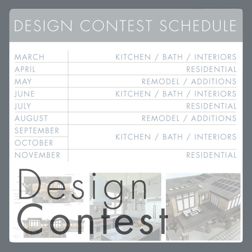 Design Contest Schedule in table format with previous designs below