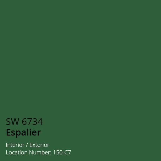 Espalier SW 6734 a fresh green paint color by Sherwin Williams