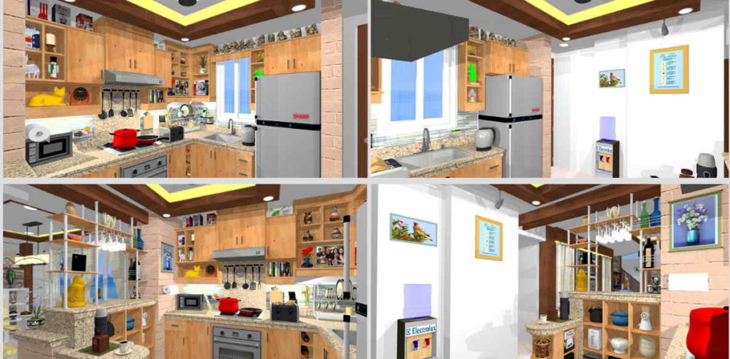 Kitchen design in the Philippines with ample storage. 