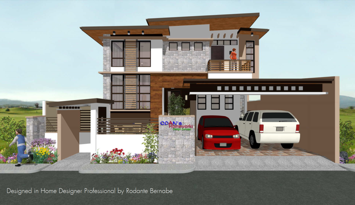 Asian-style home design in the Philippines.