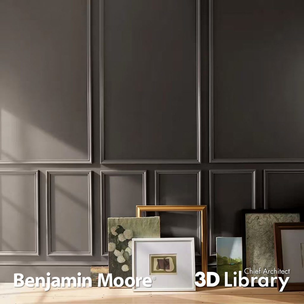 Click to download the Benjamin Moore catalog from Chief Architect's 3D Library