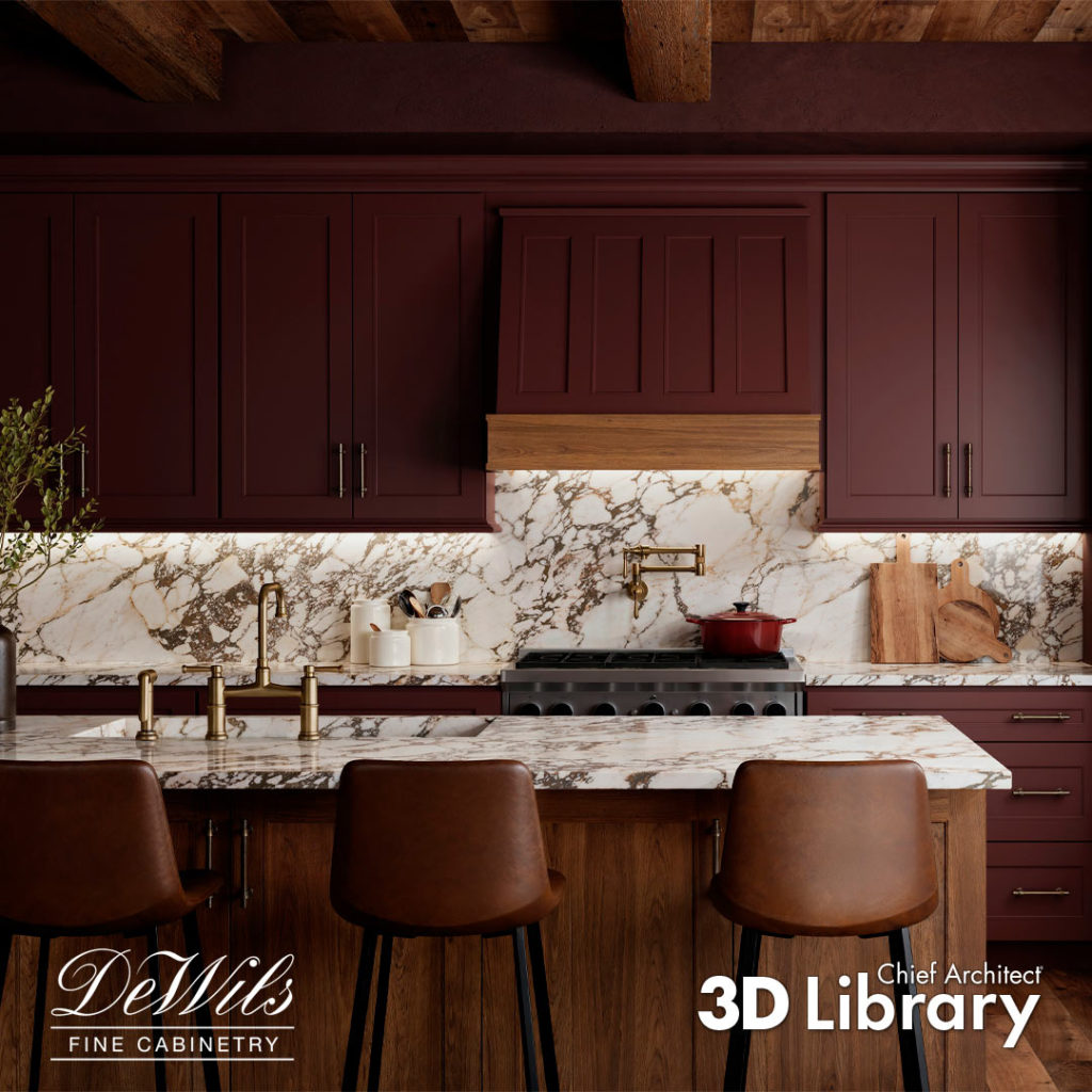 Click to download the DeWils catalog from Chief Architect's 3D Library.