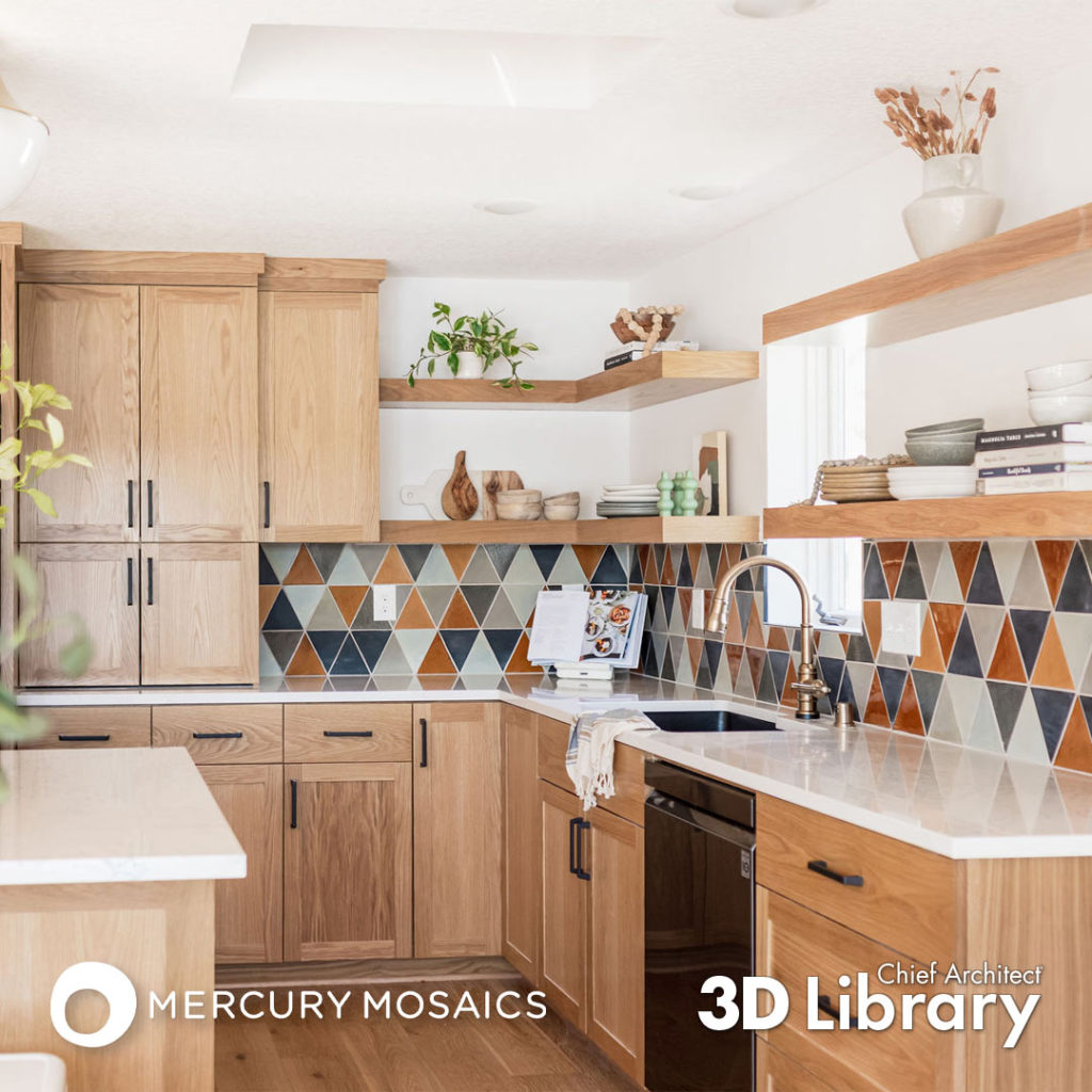 Click to download the Mercury Mosaics catalog from Chief Architect's 3D Library.