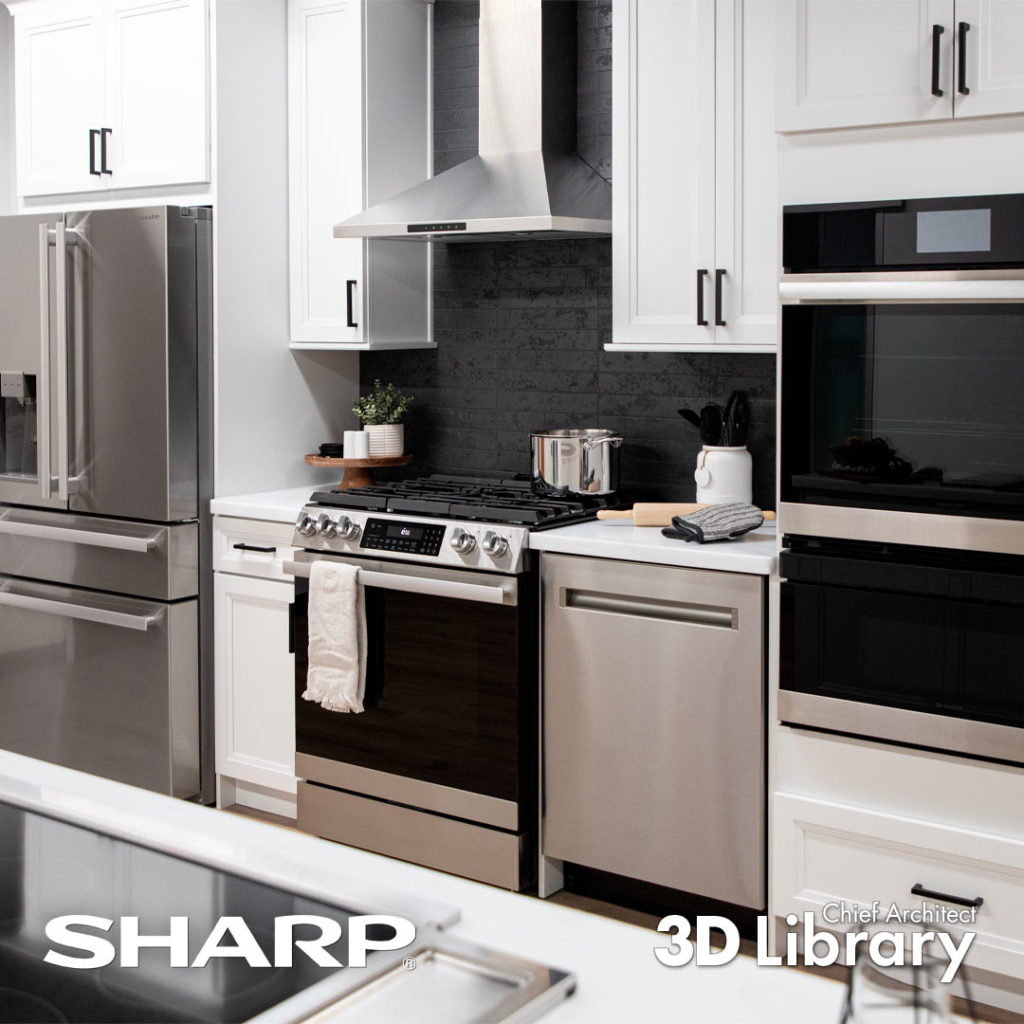 Click to download the Sharp catalog from Chief Architect's 3D Library.