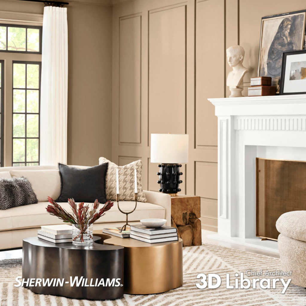 Click to download the Sherwin-Williams catalog from the Chief Architect 3D Library.