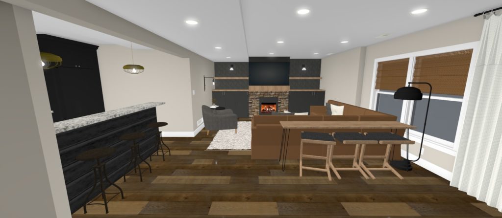 Basement living design