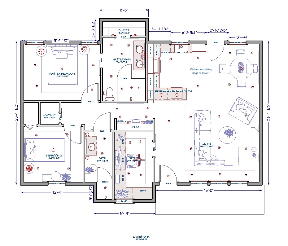 Floor plan of Hallie O'Higgins winning design.