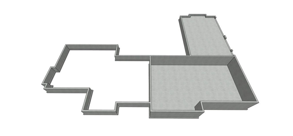 3D render of a various foundation types from the Austin sample plan.