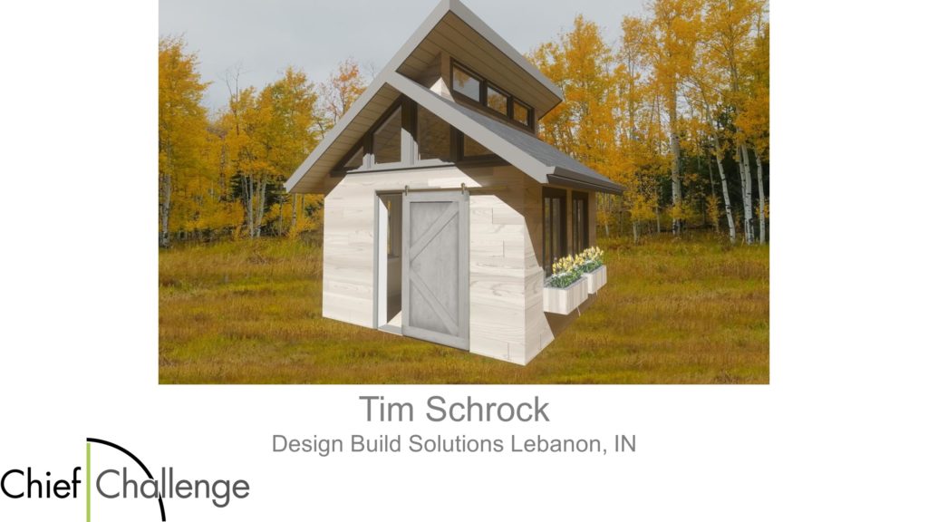 Tim Schrock Winner of the She Shed Chief Challenge