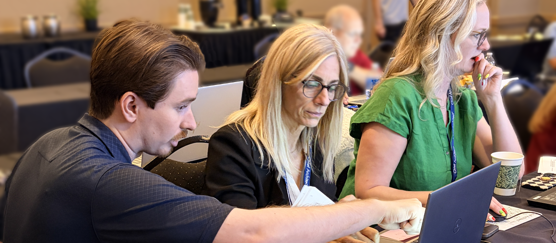 A Chief Architect user and employee at the Chief Academy training event.