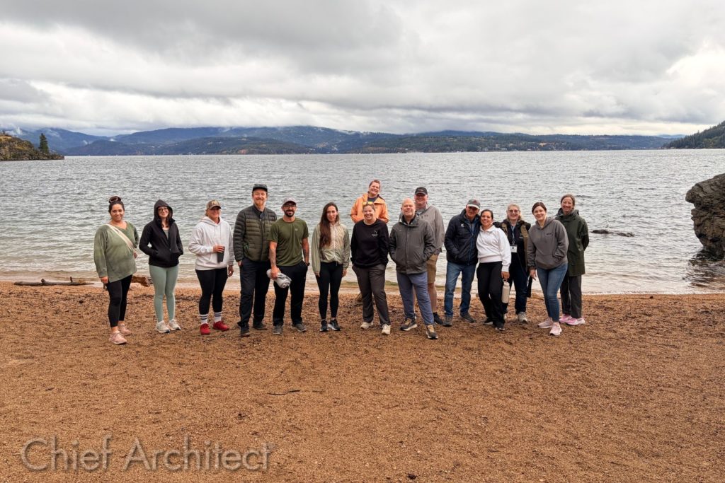 Chief Architect users on a hike around Tubbs hills in Coeur d'Alene, Idaho.